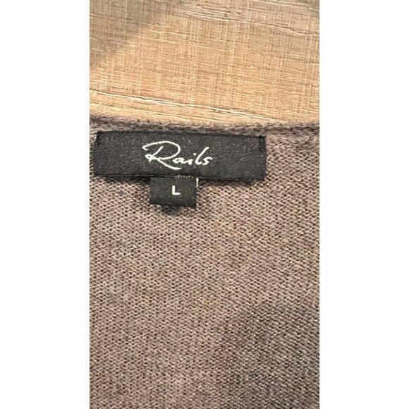 NEW Rails Margot Long Sleeve CASHMERE Sweater Dress Size L - Picture 4 of 10